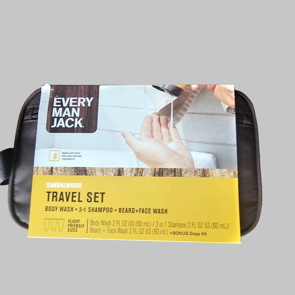 EVERY MAN JACK SANDALWOOD Travel Bag Set